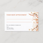 Visite Orange Fleurs sauvages sans logo - Carte de rendez (Devant)