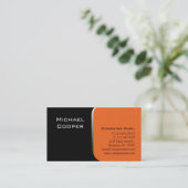 Visite Orange professionnelle d'ordinateur de carte de (Debout devant)