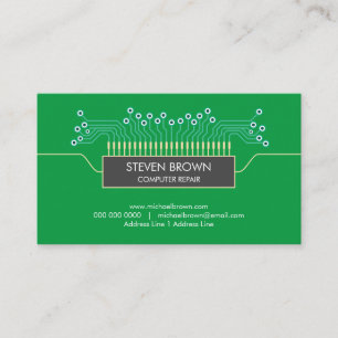 Visite Ordinateur Vert Science Carte de Circuit Codage