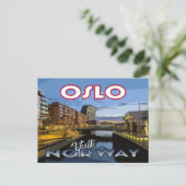 Visite... Oslo, Norvège - carte postale (Debout devant)