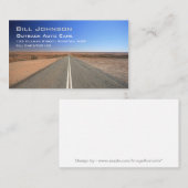 Visite Outback Australia Road, Auto Care - Carte de visit (Devant / Derrière)