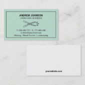 Visite Outils d'usinage Chedge Shears Lawn Care Carte de  (Devant / Derrière)