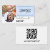 Visite Page des médias sociaux Photo Code QR Carte de vis (Devant / Derrière)