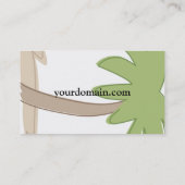 Visite Palm Tree - Modèle de carte (Dos)