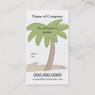 Visite Palmier - Modèle de carte