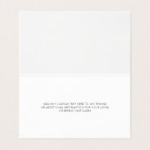 Visite Pampas Grass Terracotta Carte de remerciements (Intérieur déplié)