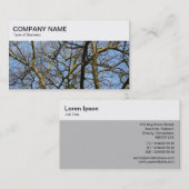 Visite Panneau supérieur - Branches d'hiver Carte de visi (Devant / Derrière)