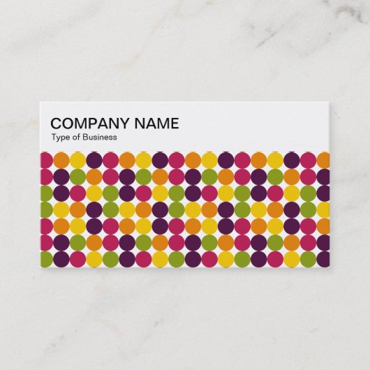 Visite Panneau supérieur - Points couleur 03 Carte de vis (Devant)