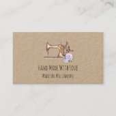 Visite Papier Kraft À La Main Fabriqué Par Carte de visit (Devant)