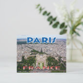 Visite... Paris, France - carte postale (Debout devant)