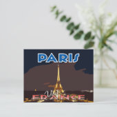 Visite... Paris, France - carte postale (Debout devant)