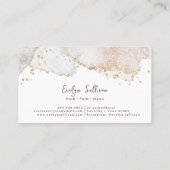 Visite Parties scintillant aquarelle formes Carte de visi (Dos)