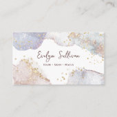 Visite Parties scintillant aquarelle formes Carte de visi (Devant)