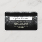 Visite Parties scintillant argent style carte de crédit m (Dos)