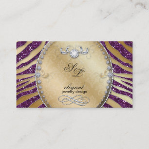 Visite Parties scintillantes de Bling de zèbre de carte