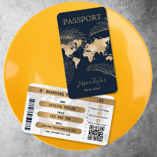 Visite Passeport Agence de Voyage Carte Mondiale Passe D'
