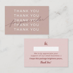 Visite Pastel Elegant & minimaliste Carte de remerciement