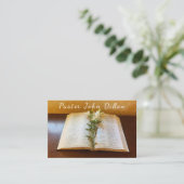 Visite Pasteur, Ministre, Chrétien, Bible, Carte de visit (Debout devant)