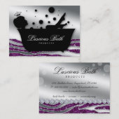 Visite Pédicurie de bulles de salon de clou de carte de (Devant / Derrière)