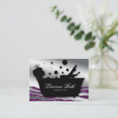 Visite Pédicurie de bulles de salon de clou de carte de (Debout devant)