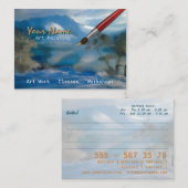 Visite Peinture d'art - affaires, carte de profil (Devant / Derrière)