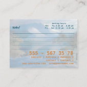 Visite Peinture d'art - affaires, carte de profil (Dos)