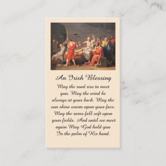 Visite Peinture de la carte de prière Sympathie de la scè (Devant)