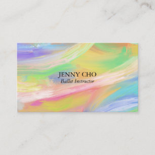 Visite Peinture minimaliste arc-en-ciel texturé carte de