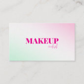 Visite Peinture rose souple Abstrait QR Code Carte de vis (Devant)