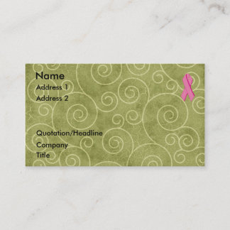 Visite Personnaliser rose de la carte U de profil de