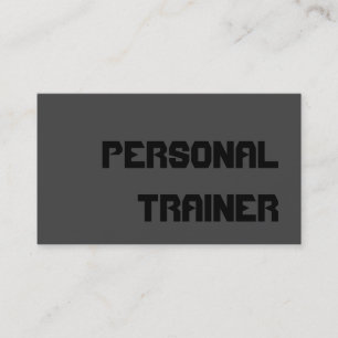 Visite Personnaliser Tendance Grey Fitness Carte de visit