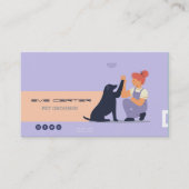 Visite Pet Groomer / Carte professionnelle de soins à la  (Devant)