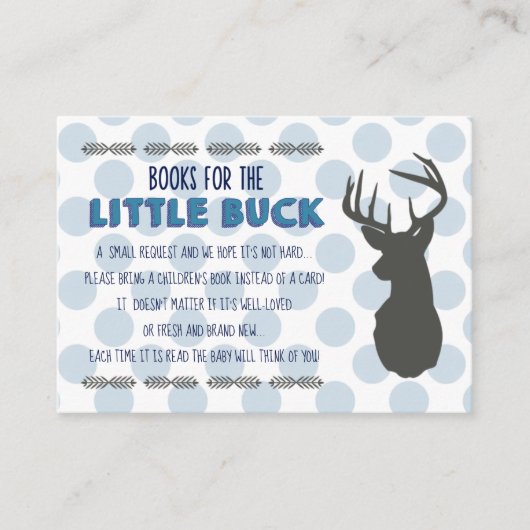 Visite Petit Baby shower de Buck| Carte d'insertion d'inv (Devant)
