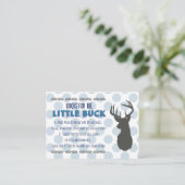 Visite Petit Baby shower de Buck| Carte d'insertion d'inv (Debout devant)