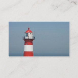 Visite Petit carte photo de mer rayée blanche rouge de