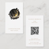 Visite Phases de la Lune dorée foncée Yoga Studio Carte d (Devant / Derrière)