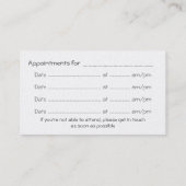 Visite Phoenix Rising, crosse rouge, Carte de rendez-vous (Dos)