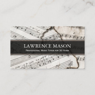 Visite Photo de professeur de musique de carte