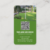 Visite Photo de soin de pelouse moderne Code QR Carte de (Devant)