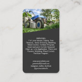 Visite Photo de soin de pelouse moderne Code QR Carte de (Dos)