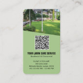 Visite Photo de soin de pelouse moderne Code QR Carte de  (Devant)
