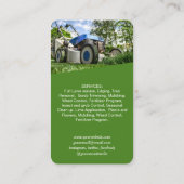 Visite Photo de soin de pelouse moderne Code QR Carte de  (Dos)
