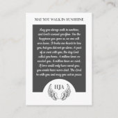 Visite Photo Élégante, Anges, Carte de prière (Dos)