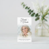Visite Photo funéraire Forever Hearts Carte de prière cro (Debout devant)