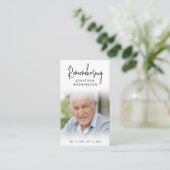 Visite Photo funéraire moderne rappelant le nom Carte de  (Debout devant)