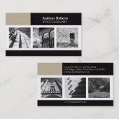 Visite Photographe Classy Elegant Carte de profil personn (Devant / Derrière)