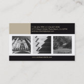 Visite Photographe Classy Elegant Carte de profil personn (Dos)