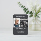 Visite Photographe de carte de poche Memorial (Debout devant)