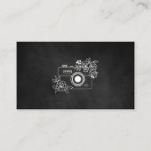 Visite Photographe noir et blanc classique Carte de visit (Devant)