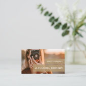 Visite Photographe personnalisé et moderne Carte de visit (Debout devant)